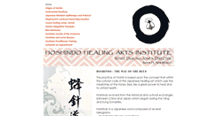 Desktop Screenshot of hoshindohealingartsinstitute.org