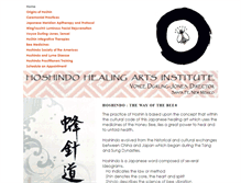 Tablet Screenshot of hoshindohealingartsinstitute.org
